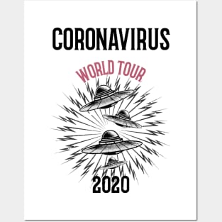 CORONAVIRUS WORLD TOUR 2020 Posters and Art